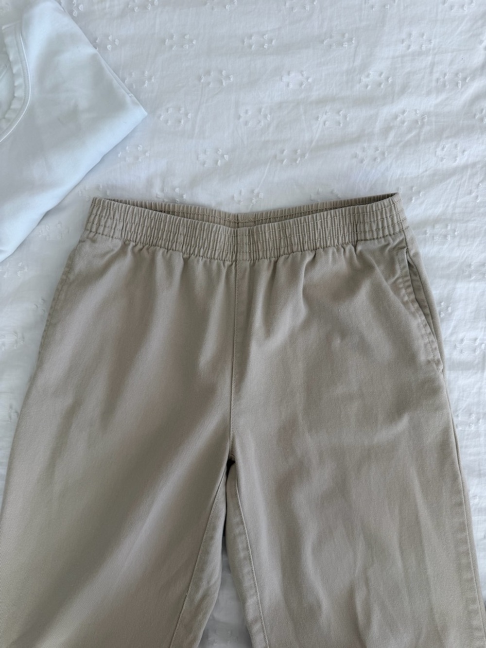 TNA Wide Leg Pants in Light Beige - Picture 2 of 9